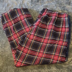 Bottoms Out Plaid Red & Black Men’s Lounge Pants